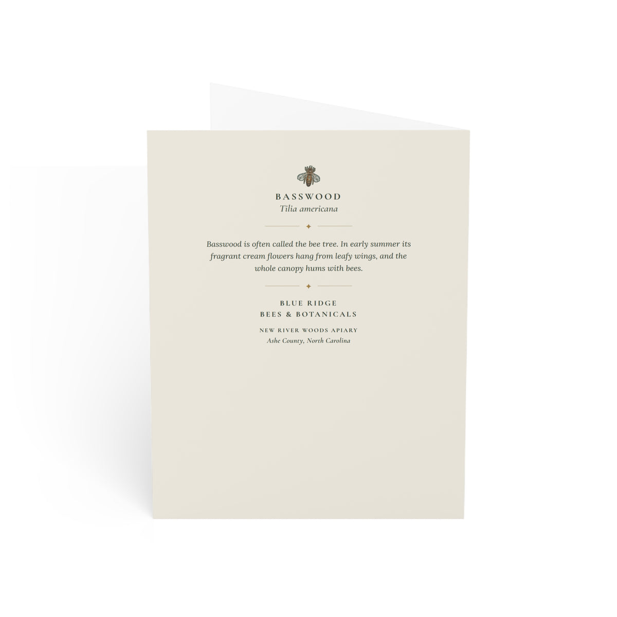 Basswood Note Card
