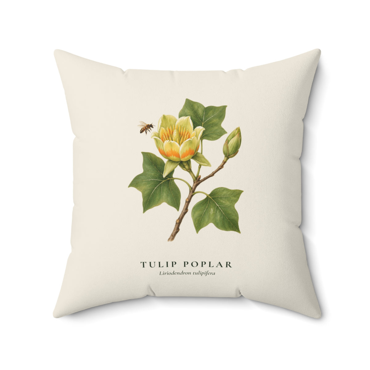 Tulip Poplar Throw Pillow
