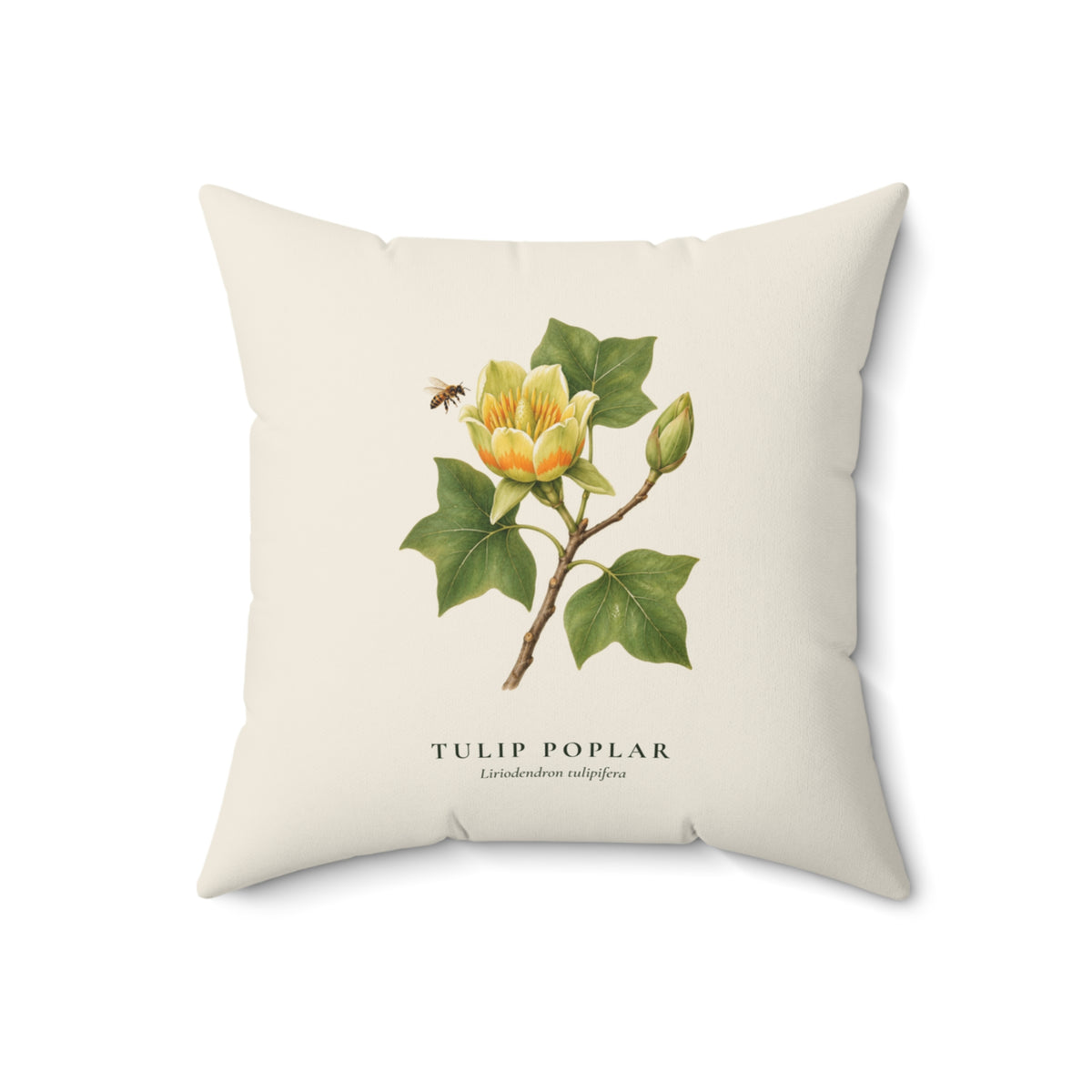 Tulip Poplar Throw Pillow
