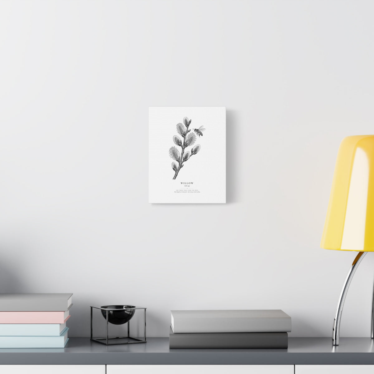 Willow Canvas Print (Black & White)