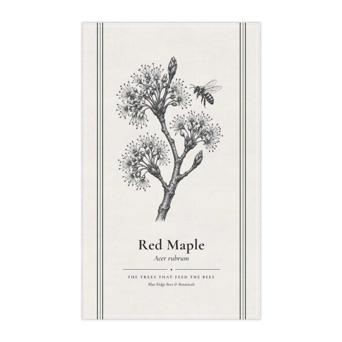 Red Maple Tea Towel