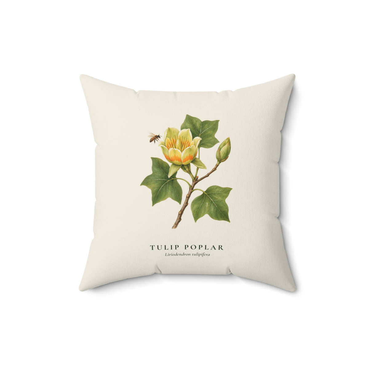 Tulip Poplar Throw Pillow