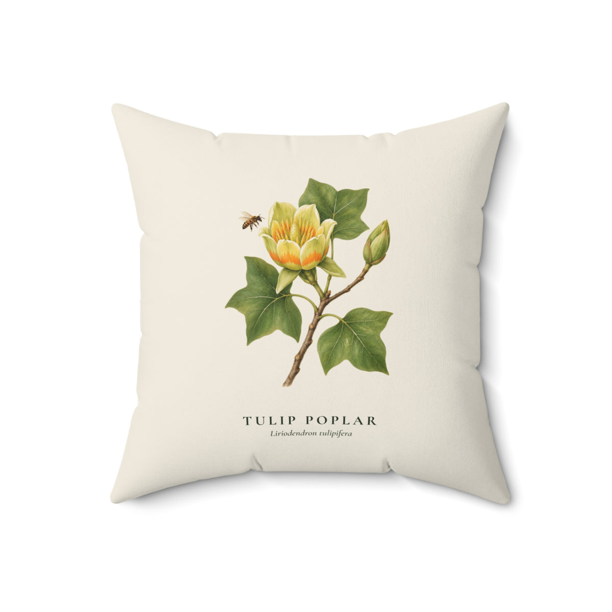 Tulip Poplar Throw Pillow