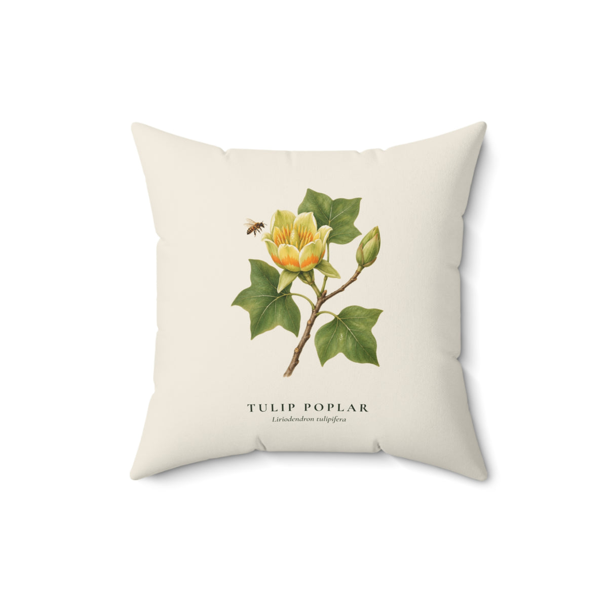 Tulip Poplar Throw Pillow