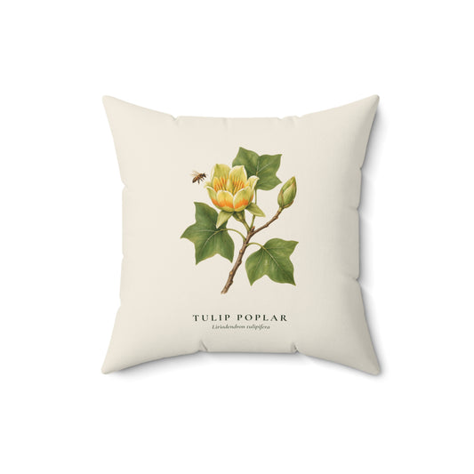 Tulip Poplar Throw Pillow